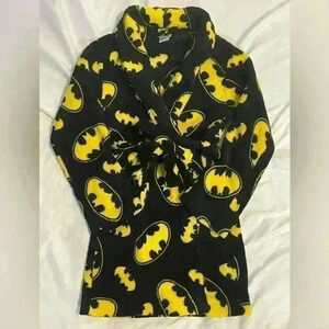Boys Plush Batman Robe Size Large
